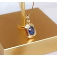 thumbnail image 2 of Lakshya Jewel LLC Bezel Shape Women's Pendant 1.20Ct Oval Cut Blue CZ 925 Silver, 2 of 3