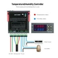 thumbnail image 4 of Pantalla digital Controlador de temperatura y humedad Termorregulador Termostato Humidistat Abanopi Controlador de temperatura y humedad, 4 of 7
