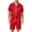Red, variant on CCRFTGI Mens Pajama Set Short Sleeve Sleepwear for Men Cooling Summer Pjs Satin Silk Lightweight Soft Pijama with Pockets Dark Blue XL