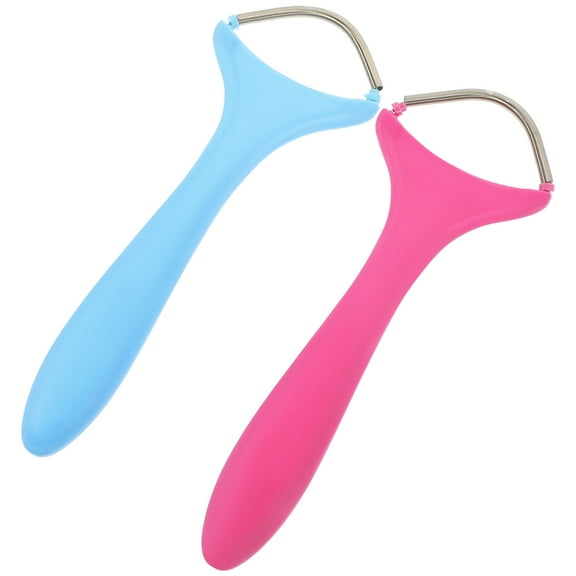 MUSEYA 2Pack Facial Hair Removal Threading Tool for Women with Stainless Steel Simple Design
