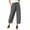 Gray1, variant on yunLCZ Women's Straight Leg Pants High Wa Womens Pocket Solid Elastic Waist Stitching Straight High Waist Casual Pants