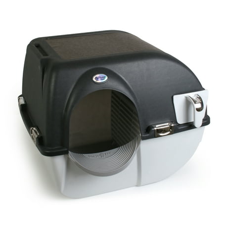 Omega Paw Elite Self-Cleaning Litter Box, Black