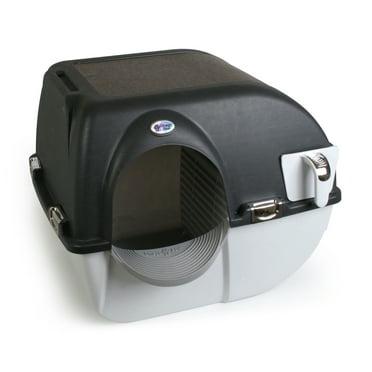 Omega Paw Elite Self-Cleaning Litter Box, Black