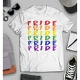thumbnail image 3 of S4E Men's Pride Gay LGBTQ Rainbow T-Shirt Small White, 3 of 4