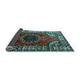 thumbnail image 2 of Ahgly Company Indoor Rectangle Medallion Light Blue Traditional Area Rugs, 6' x 9', 2 of 4