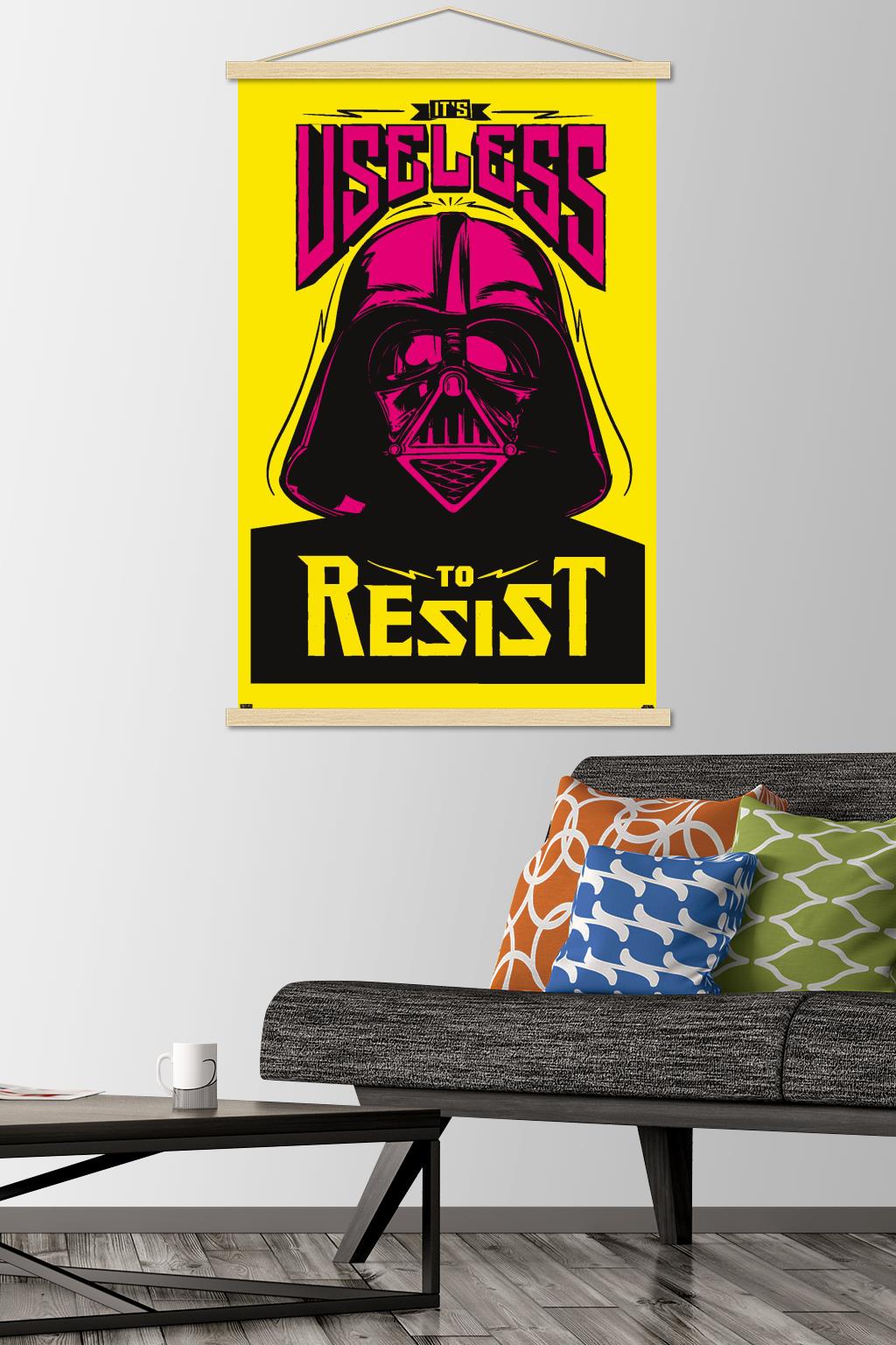 Star Wars: Saga - Useless to Resist Wall Poster with Wooden Magnetic Frame, 22.375" x 34"
