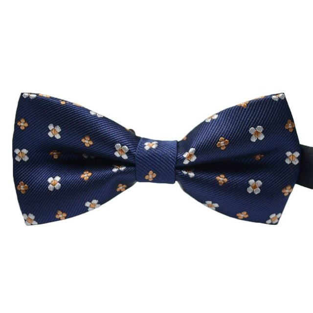 Maoww Men Colorful Pattern Formal Necktie Adult Male Business Meeting Wedding Polyester Yarn Bowtie