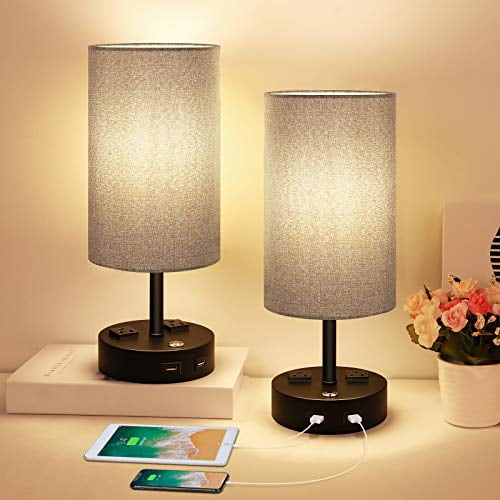 Table Lamp Bedside With Usb Port 3 Way Dimmable Touch Lamps For Bedrooms Table Lamp Bedside With Usb Port, Touch Lamps Bedside