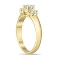 thumbnail image 2 of SZUL Women's 3/4 CTW Three Stone Lab Grown Diamond Ring in 14K Yellow Gold (G-H Color, VS1-VS2 Clarity), 2 of 6
