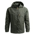 thumbnail image 1 of SHIXIAOO Veste Homme Automne et Hiver à Capuche Détachable Haut Mince Extérieur 3x Veste Doublée, 1 of 5