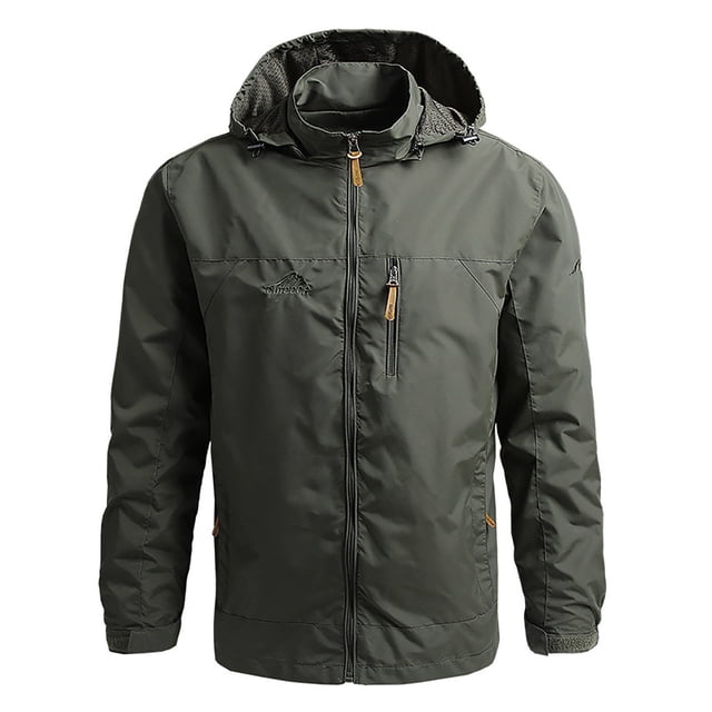 SHIXIAOO Veste Homme Automne et Hiver à Capuche Détachable Haut Mince Extérieur 3x Veste Doublée