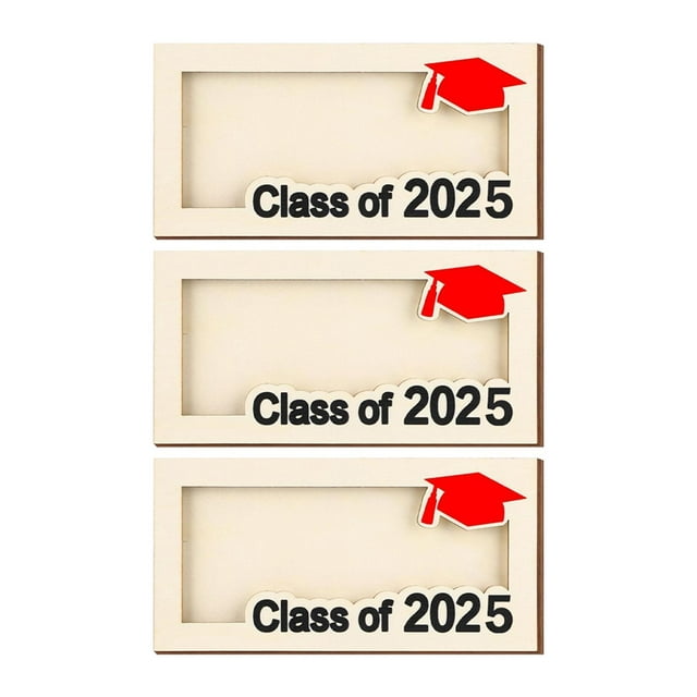 3 x 2025 Graduación Dinero Regalo para Estudiantes Caja de Sobre DIY Billetera Rojo