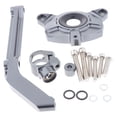 thumbnail image 1 of Abrazadera de montaje de horquilla estabilizadora de amortiguador de dirección de aluminio de 20 mm de diámetro para modificación de motocicleta de 20 pulgadas. Gris, 1 of 9