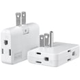 thumbnail image 1 of Adaptador de salida de 2 clavijas a 3 clavijas, convertidor adaptador de 3 clavijas a 2 clavijas, co, 1 of 8