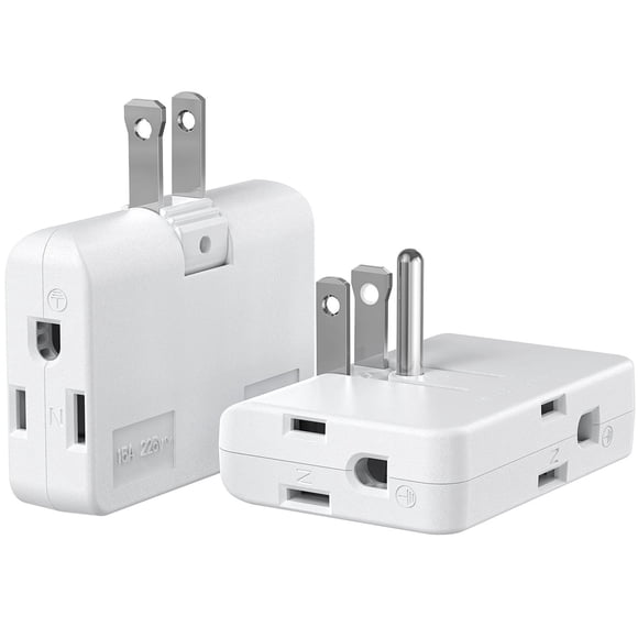 Adaptador de salida de 2 clavijas a 3 clavijas, convertidor adaptador de 3 clavijas a 2 clavijas, co