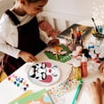thumbnail image 4 of 1 Juego de máscaras de papel Diy, máscaras de pulpa en blanco, máscaras de papel artesanales, Kit de máscara de mascarada Diy con pintura y pincel, 4 of 7