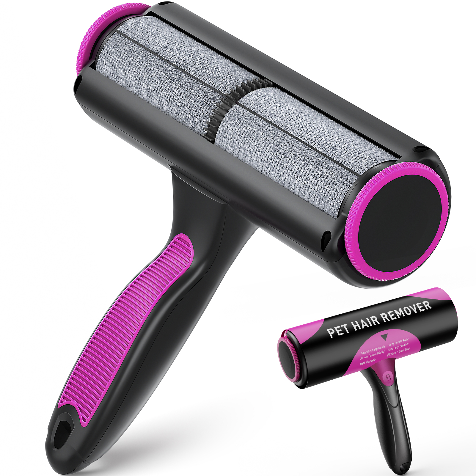 DELOMO Pet Hair Remover Roller,Lint Roller for Pet Hair, Dog& Cats Hair