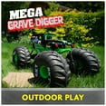 thumbnail image 5 of Monster Jam, Mega Grave Digger All-Terrain Remote Control Monster Truck, 1:6 Scale, 5 of 11