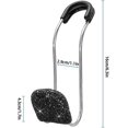 thumbnail image 5 of Gancho para reposacabezas de coche negro, accesorios para automóvil con brillantes, gancho de metal para reposacabezas de asiento trasero GM con diamantes de imitación, 5 of 5
