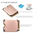thumbnail image 4 of Disipador de calor de cobre, accesorios para consola de juegos, enfriador SSD para Steam Deck M.2 2230 SSD Sywqhk Para estrenar, 4 of 8