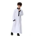thumbnail image 2 of Boys Middle Muslim Pure Fashion Dresses And Long Topcoats Comfortable Blouse Button Down Flannel Shirt Plaid Tops Girl Boy Clothes Boys Girls Plaid Shirts, 2 of 9