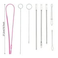thumbnail image 5 of 8Pcs Drawstring Threader Tool Set Flexible Drawstring Threader Drawstring Turner Hook Tweezers Sewing Threading Tool, 5 of 8