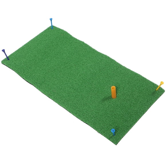 1 juego de tapete de entrenamiento de golf para interiores, césped artificial portátil y realista, accesorio de golf.