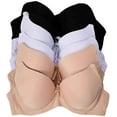 thumbnail image 1 of Iheyi 6 Packs Women Full Cup Regular Padded Everyday Wear 30A 32A 34A 36A Bra (36A), 1 of 2