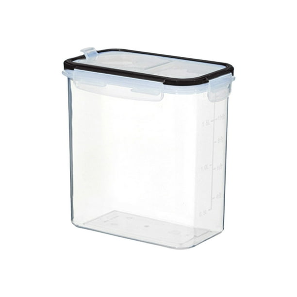 Contenedores de Almacenamiento de Alimentos de Plástico con Tapas Conjunto Hermético Transparente de 3 Tamaños 14x8cm, Organizadores de Despensa Segura para Lavavajillas, Recipientes de Alimentos de P
