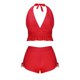 thumbnail image 2 of Trajes de Baño de Dos Piezas para Mujeres de Cintura Alta Trajes de Baño de Vendaje Sólido Cuello Redondo sin Negro, Conjunto de Playa Sexy, 2 of 4