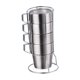 thumbnail image 3 of Taza de café aislada, tazas de café con asa, vasos para beber, taza de café, taza de acero inoxidable para acampar, para picnic, viajes, senderismo, 11x22cm, 3 of 8