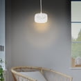 thumbnail image 3 of OULII 1 Ensemble Lampe Tressée en Bambou Blanche Éclairage de Style Chinois pour Chambre, 3 of 7
