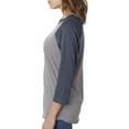 thumbnail image 3 of Unisex Triblend Three-Quarter Sleeve Raglan, 3 of 3