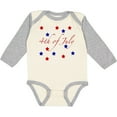 thumbnail image 3 of Inktastic 4th Of July Stars Boys or Girls Long Sleeve Baby Bodysuit, 3 of 5
