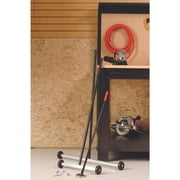 Master Magnetics Magnet Sweeper, 27 Wide Push-Type Mini Magnetic Broom with Wheels, Industrial Pick-Up Tool for Nails, Screws, and Metal Debris, 07265