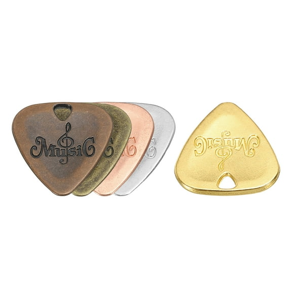 Uxcell Guitar Picks 2mm Thickness Metal Various Color for Guitar Musical Instrument Pack of 10