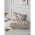 thumbnail image 1 of Move Over Taupe Ruffled Pillowcases King, Boho Chic Pillow Cover Set of 2, Washed Microfiber Ruffles Pillow Case, 1 of 6