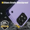thumbnail image 4 of Dteck for Samsung Galaxy A53 Case with Screen Protector Glass 3 Pack, Heavy Duty Hybrid Shockproof Rugged Case with Built-in Kickstand for Samsung Galaxy A53 5G,Purple, 4 of 7
