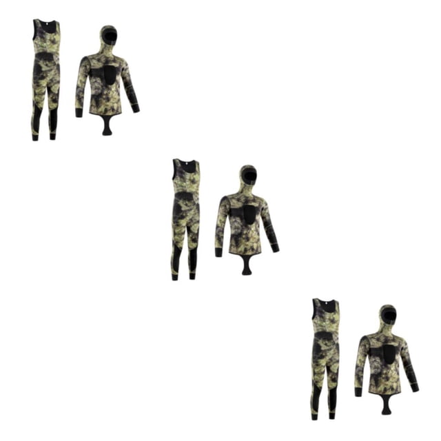 Traje completo de camuflaje de neopreno Advancent 3MM Gris coral L Type1 NO1