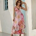 thumbnail image 2 of Floral Colorful Flower Sleeveless Dress Female Clothing Dress Women Summer 2025 Dress, 2 of 7