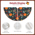 thumbnail image 3 of Bingfone Christmas Tree Skirt Mat Christmas Decoration Interior 48" -Autumn with Pumpkins, 3 of 6
