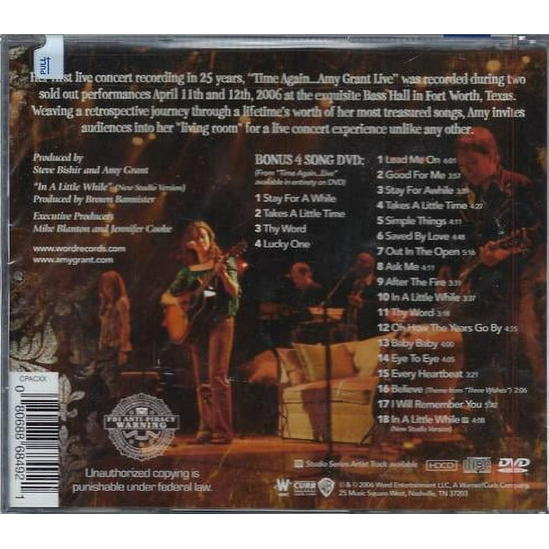 Time Again: Amy Grant Live Audio CD - Walmart.com