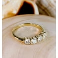 thumbnail image 3 of Half Eternity Wedding Band Ring For Women 2Ct Round Cut Diamond 14K Yellow Gold Plated Silver -4, 3 of 5