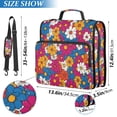 thumbnail image 2 of FORMRS Zipper Binder with Shoulder Strap 2-inch Ring 500 Sheet Capacity File Bag, Red Whimsical Floral, 2 of 5