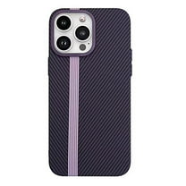 ELEHOLD for iPhone 15 Plus Case Carbon Fiber Texture Slim Fit Lightweight Hard PC Back Shockproof Anti-Scratch Protective Cover for iPhone 15 Plus,darkpurple