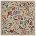 thumbnail image 2 of Safavieh Chelsea Mabelle Floral Wool Area Rug, Beige/Pink, 5'6" x 5'6" Square, 2 of 10