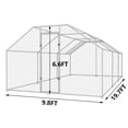 thumbnail image 3 of MAGIC UNION Large Metal Chicken Coop Backyard Hen House Outdoor Duck Cage with Waterproof Cover, 3 of 7