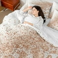 thumbnail image 4 of Castle Fairy Girls Female Women Animal Leopard Print Bedding Comforter Set 7-Piece,Bling Brown Glitter King Bedding Sets,Dreamy Princess Ultra Soft Bed Sheets,Ultra Soft Home Decor,Reversible, 4 of 8