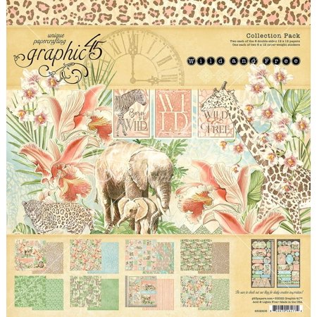 UPC: 0810070161774 | Wild & Free 12×12 Collection Pack – Graphic 45