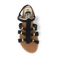 thumbnail image 4 of Victoria K Women's Gladiator Multi Braid With Gold Trim Sandals, 4 of 5